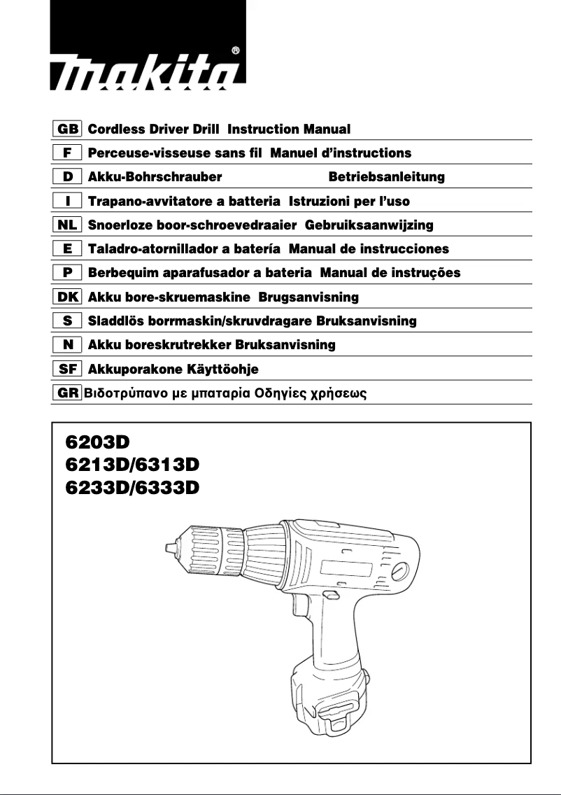 Page 1 de la notice Manuel utilisateur Makita 6333D