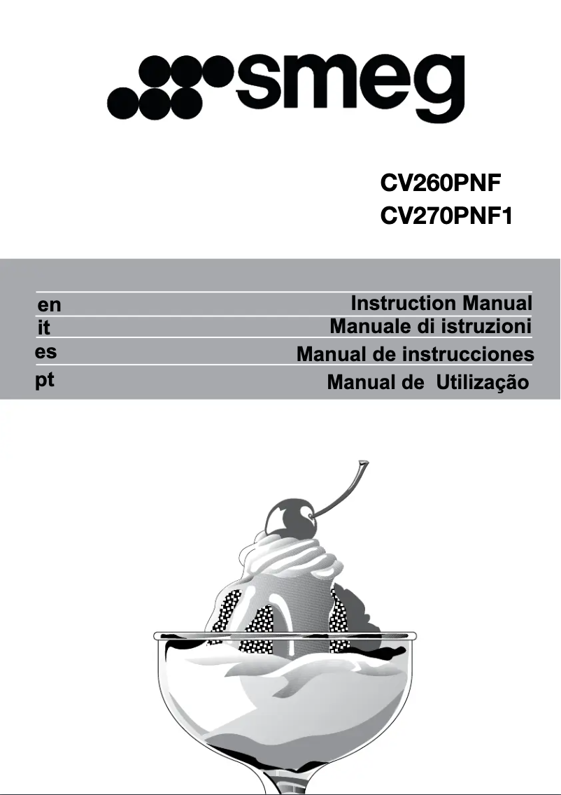 Page 1 of the manual User Manual Smeg CV270PNF1