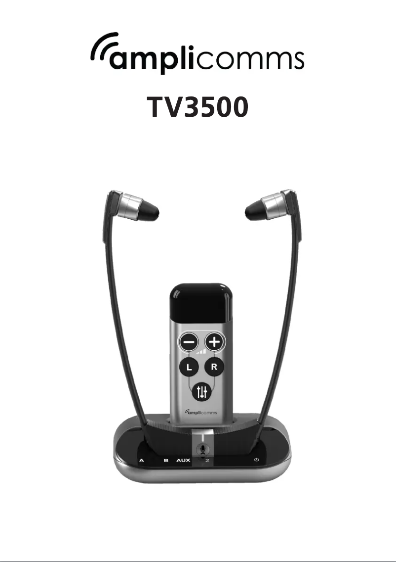 Page 1 de la notice Manuel utilisateur Amplicomms TV3500