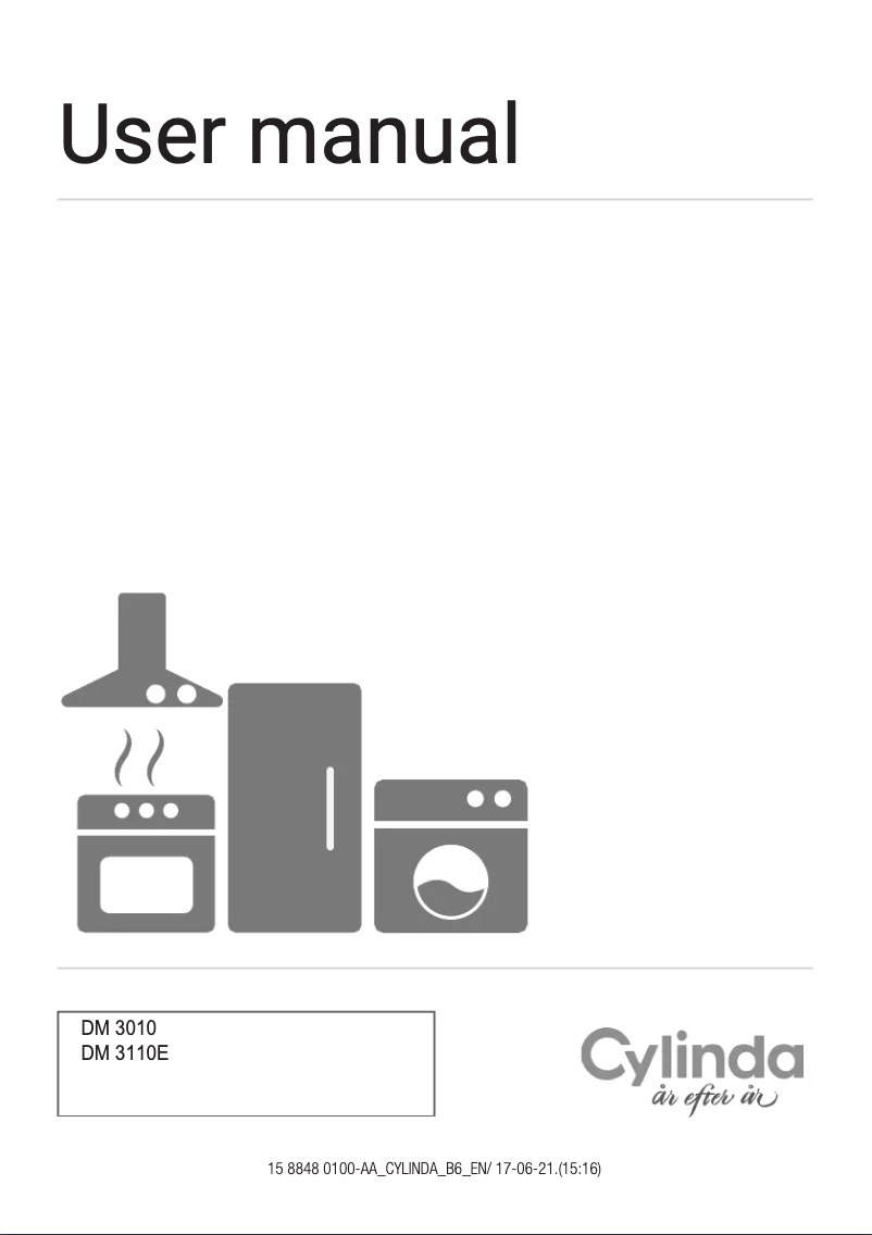 Page 1 de la notice Manuel utilisateur Cylinda DM 3110E