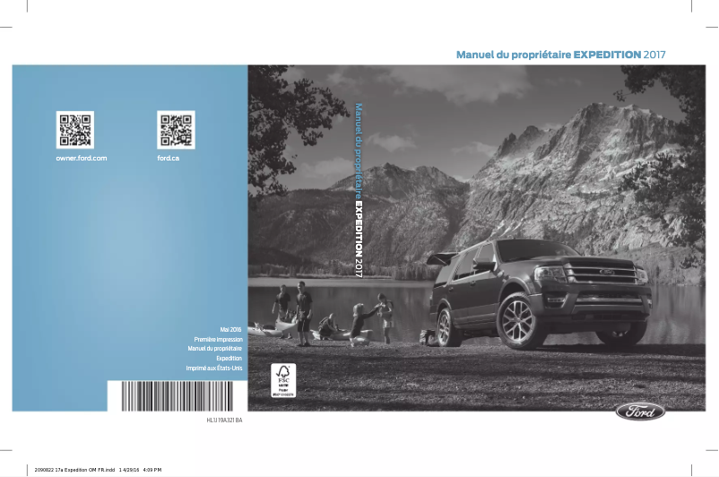 Page 1 de la notice Manuel utilisateur Ford Expedition (2017)