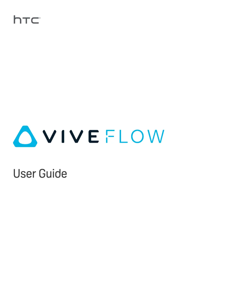 Page 1 de la notice Manuel utilisateur HTC Vive Flow
