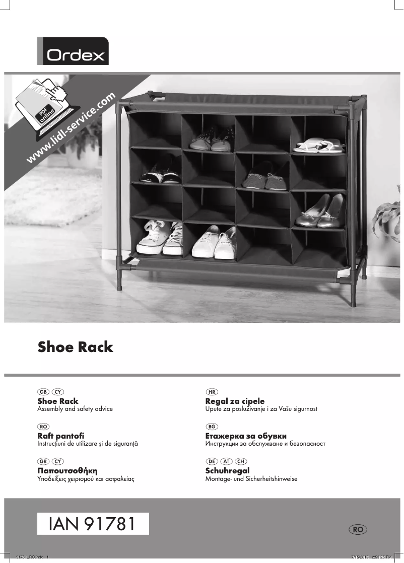Page n°1 - Manuel utilisateur Ordex IAN 91781