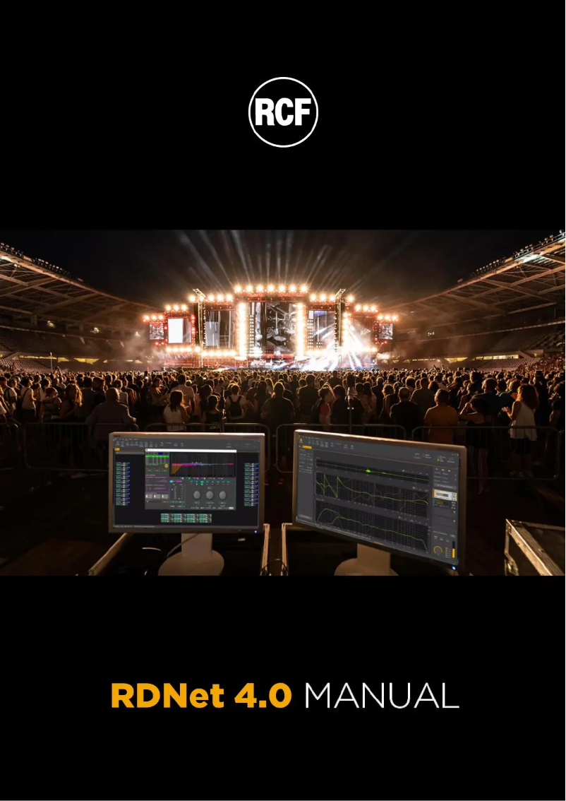 Page 1 de la notice Manuel utilisateur RCF RDNet 4.0