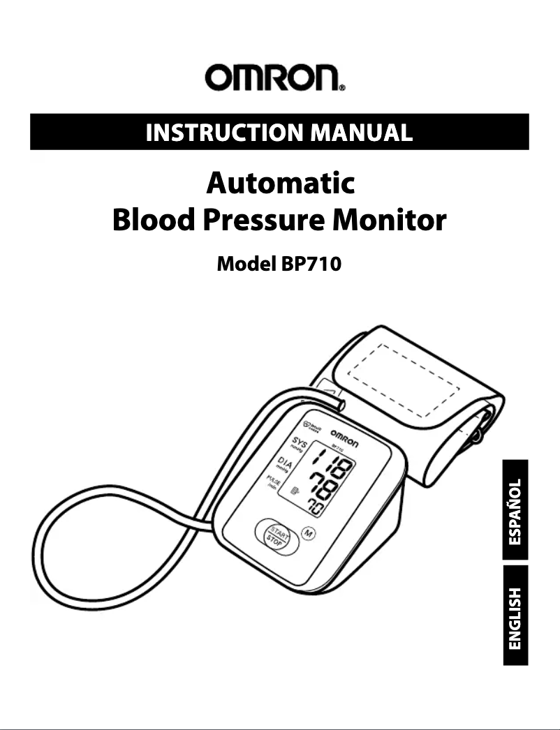 Imagen de la primera página del manual del dispositivo BP710