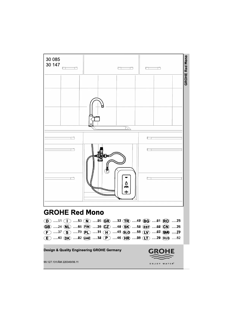 Página 1 del manual Manual de usuario Grohe Red Mono