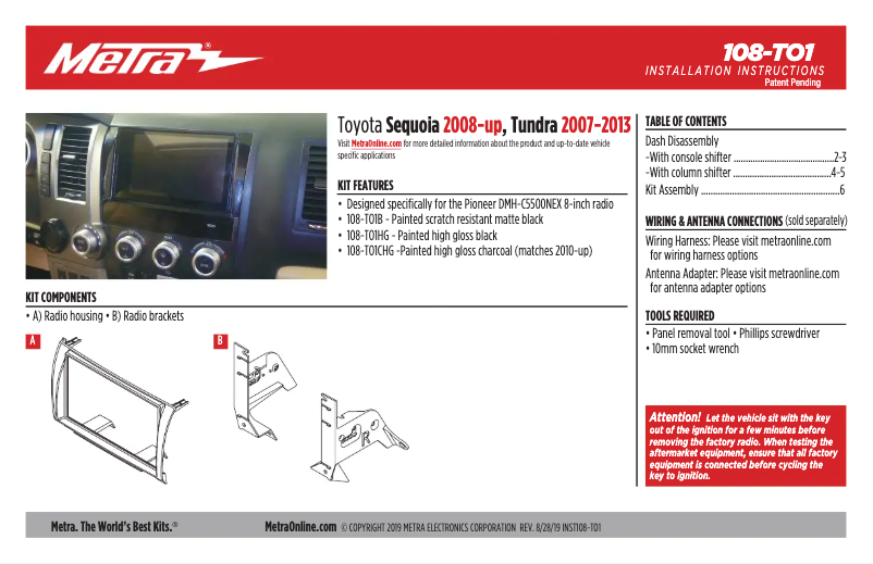 Image de la première page du manuel de l'appareil 108-TO1B