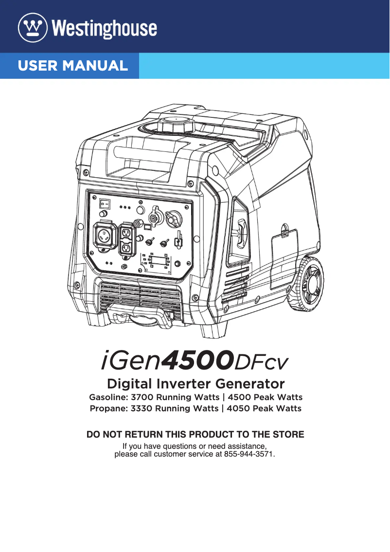 Image de la première page du manuel de l'appareil iGen4500DFcv