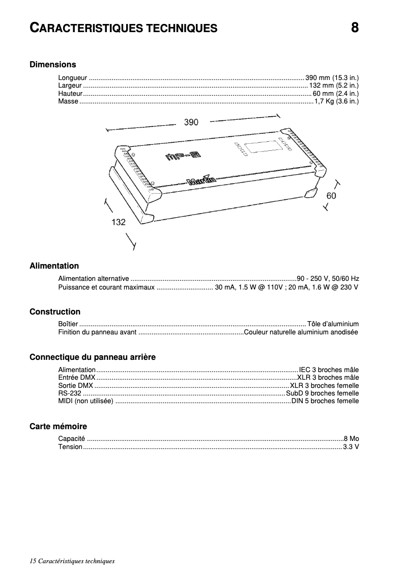 Image de la première page du manuel de l'appareil MP-2