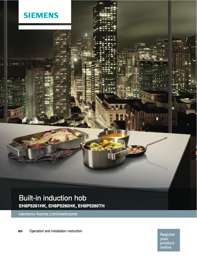 Image de la première page du manuel de l'appareil EH8P5261HK