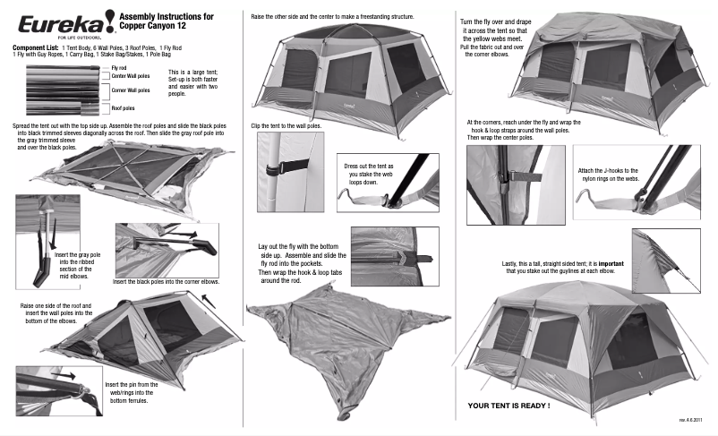 Página 1 del manual Manual de usuario Eureka Copper Canyon 12