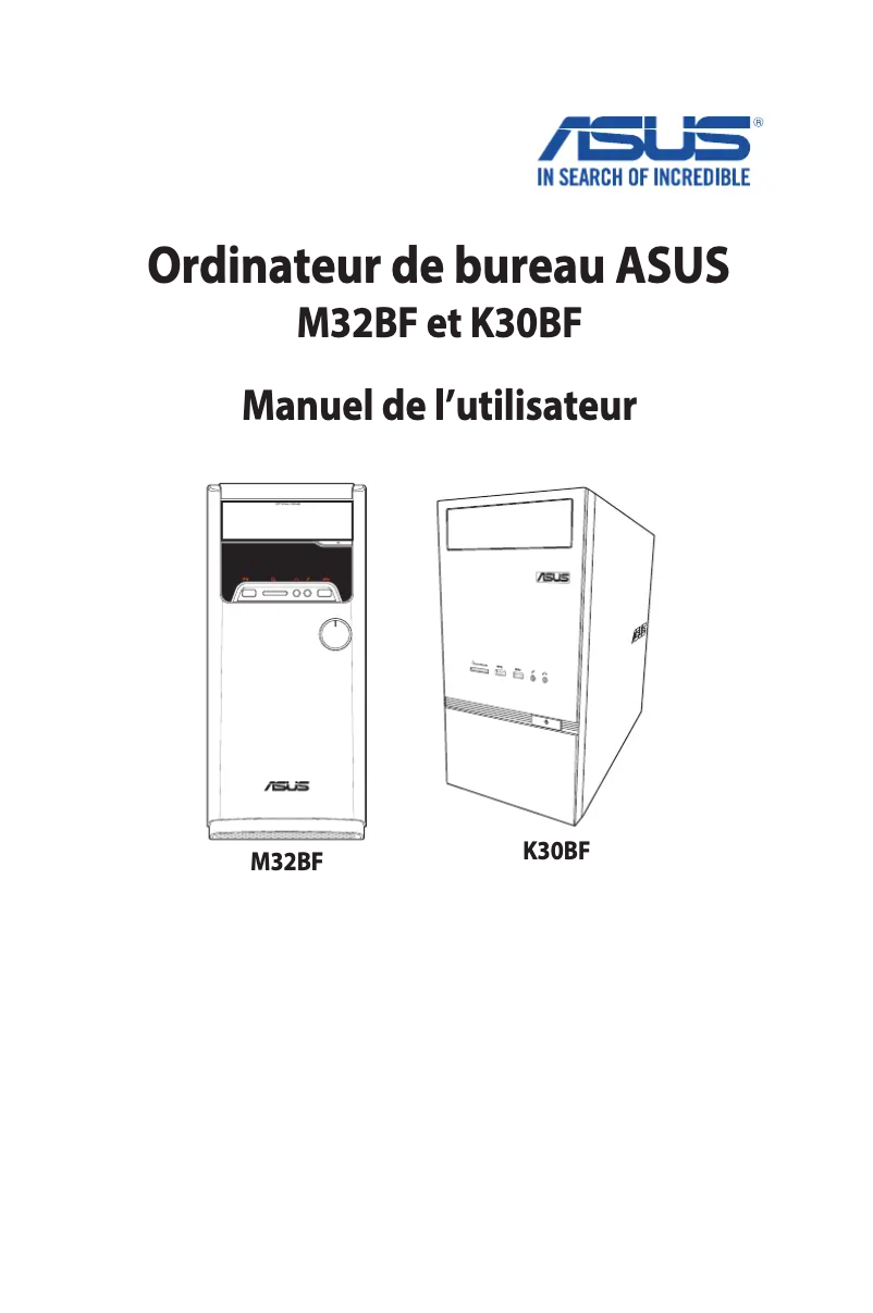 Image de la première page du manuel de l'appareil VivoPC M32BF
