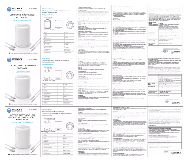 First page image of the manual for TE.03.0166.02