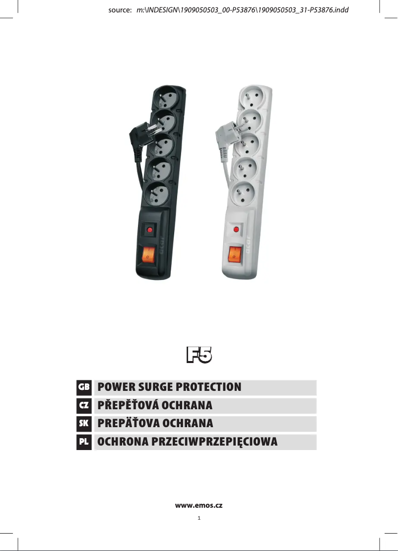 Page n°1 - Manuel utilisateur Emos P53876