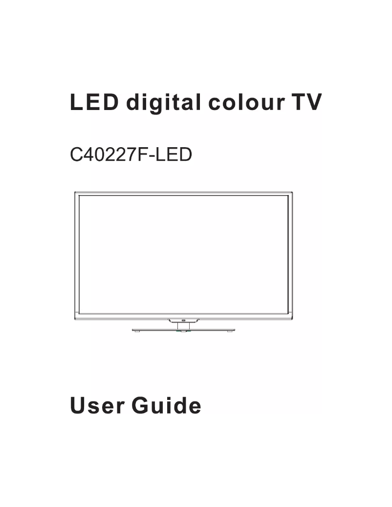 Página 1 del manual Manual de usuario Cello C40227F