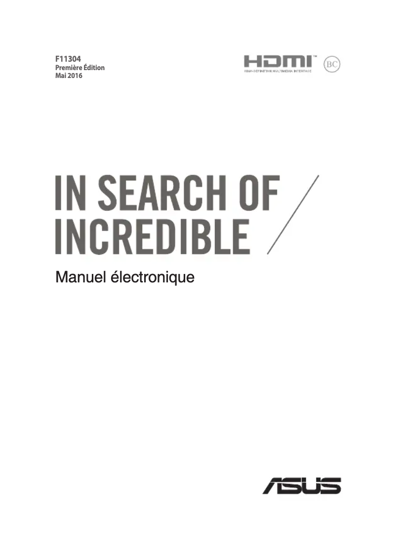 Image de la première page du manuel de l'appareil VivoBook Max X541UA