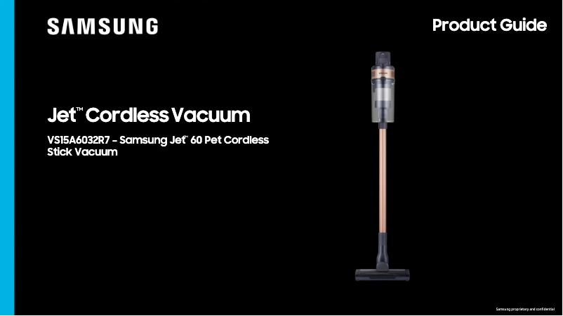 Image de la première page du manuel de l'appareil Jet 60 Pet