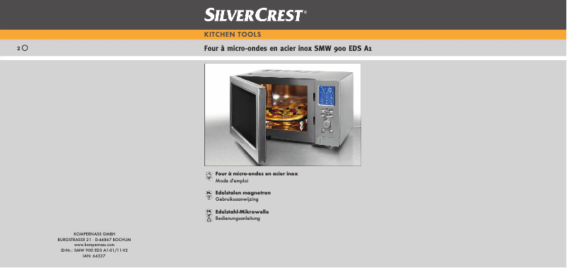Page n°1 - Manuel utilisateur SilverCrest SMW 900