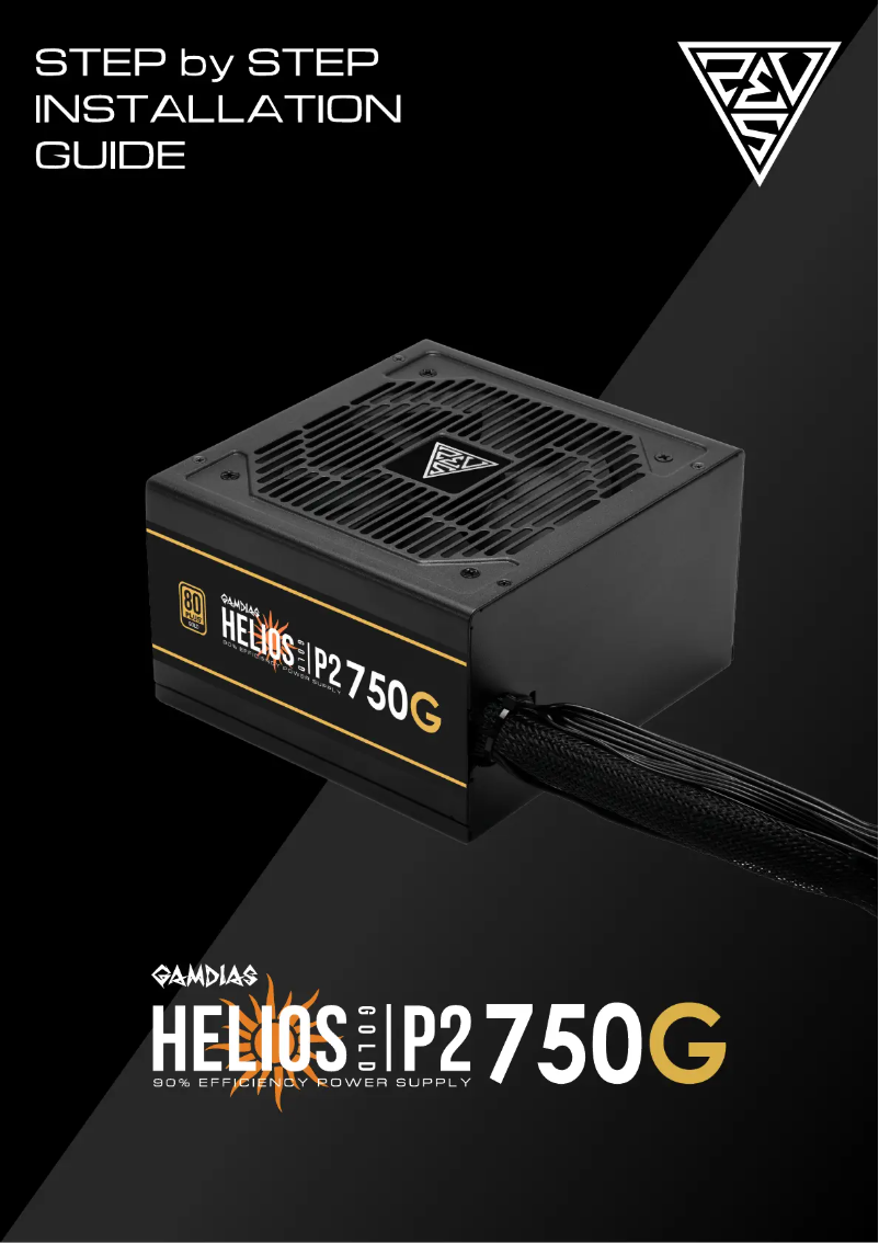 Page 1 de la notice Manuel utilisateur Gamdias Helios P2-750G