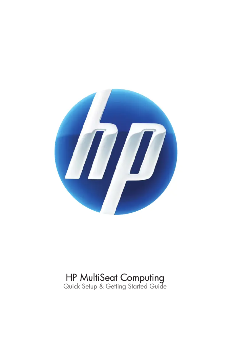 Page n°1 - Guide de démarrage rapide HP MultiSeat MS6000