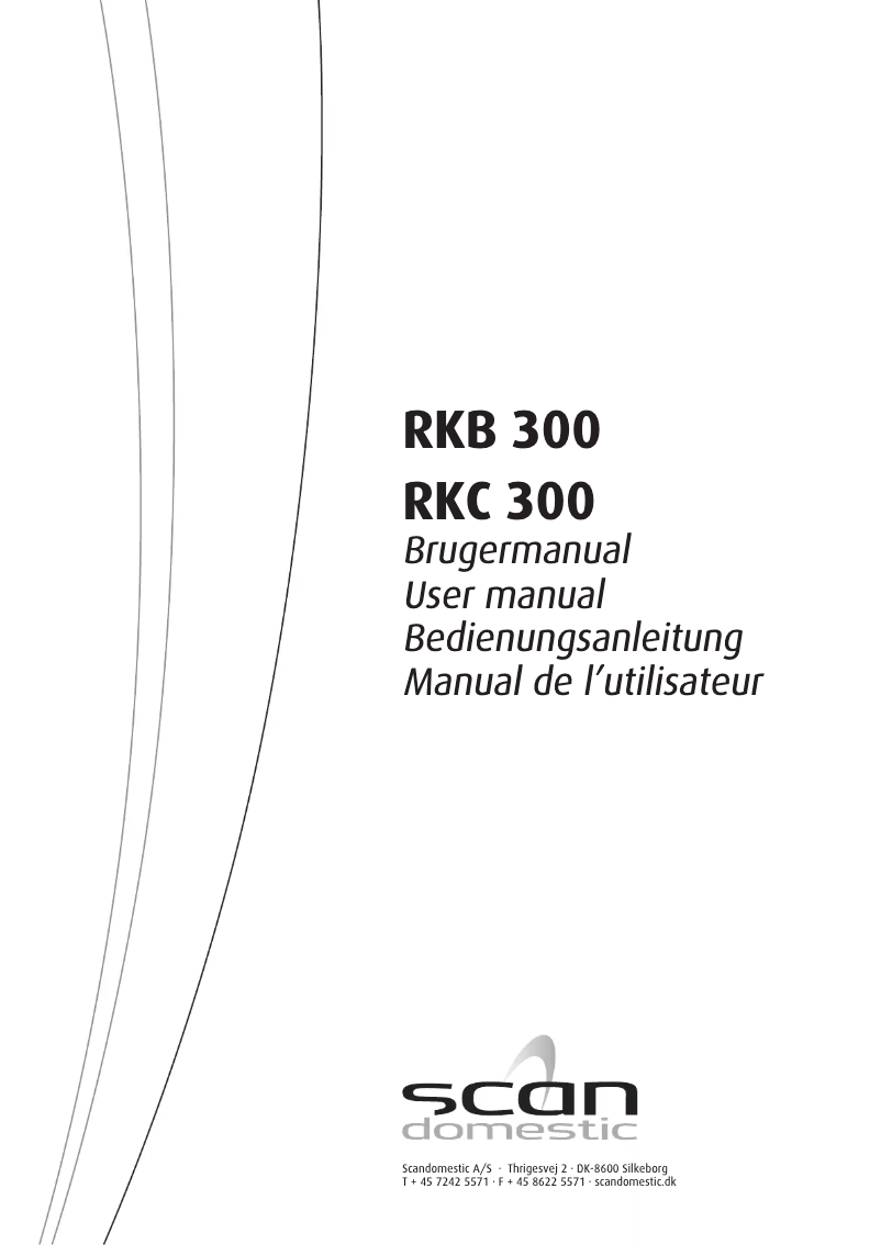 Image de la première page du manuel de l'appareil RKB 300