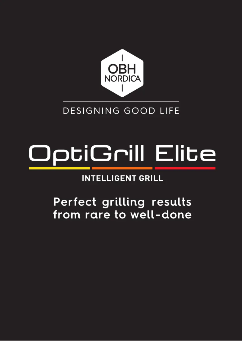 Image de la première page du manuel de l'appareil Optigrill Elite GO750DS0