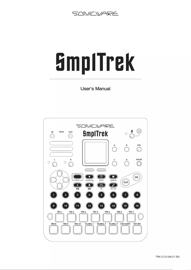 Image de la première page du manuel de l'appareil SmplTrek