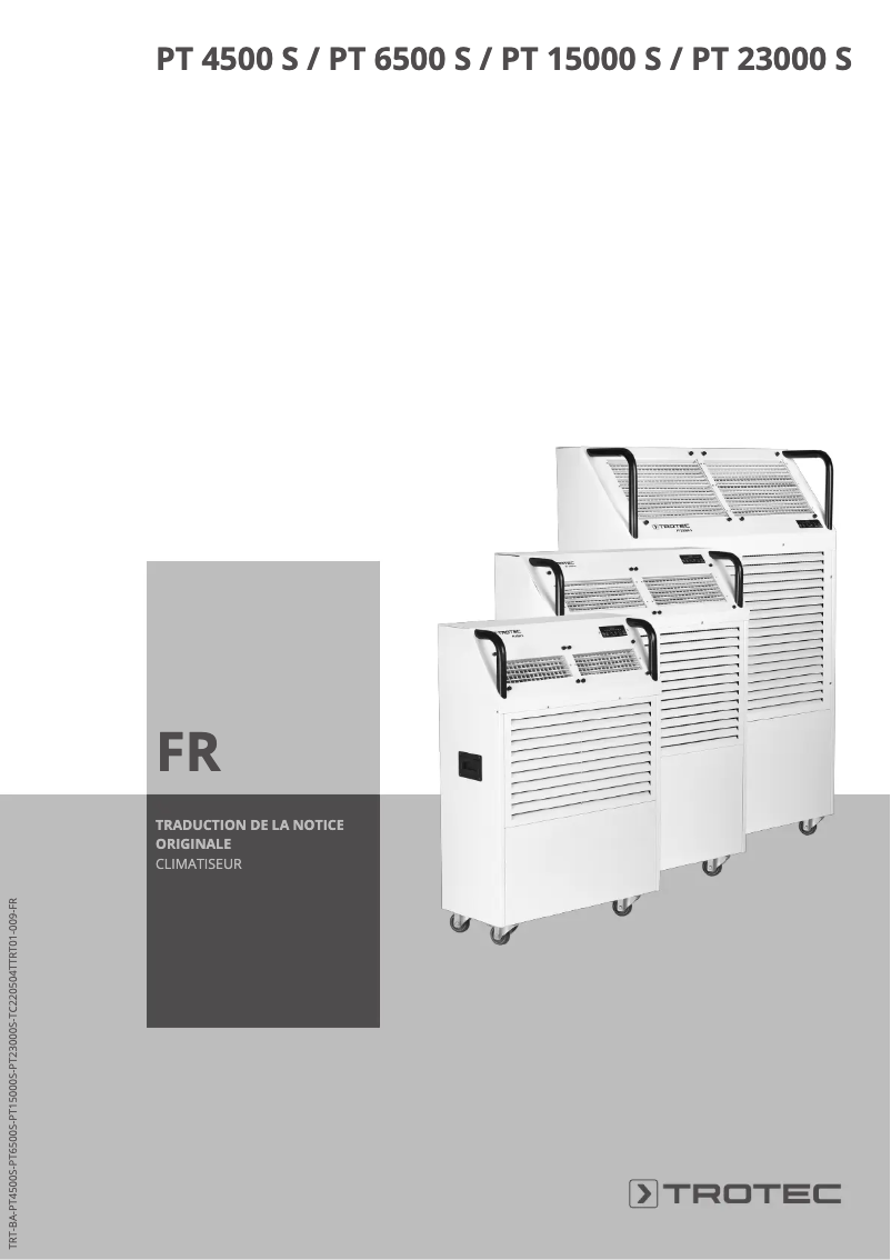 Página 1 del manual Manual de usuario Trotec PT 4500 S