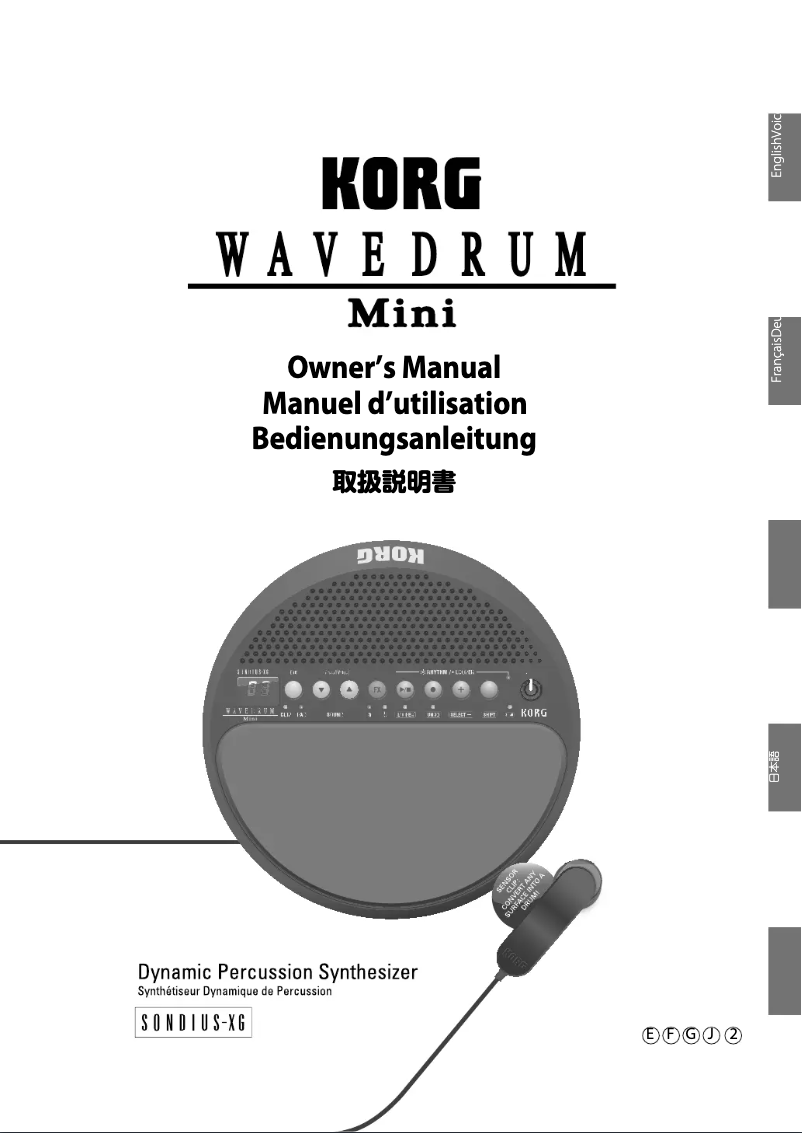 Image de la première page du manuel de l'appareil WaveDrum Mini