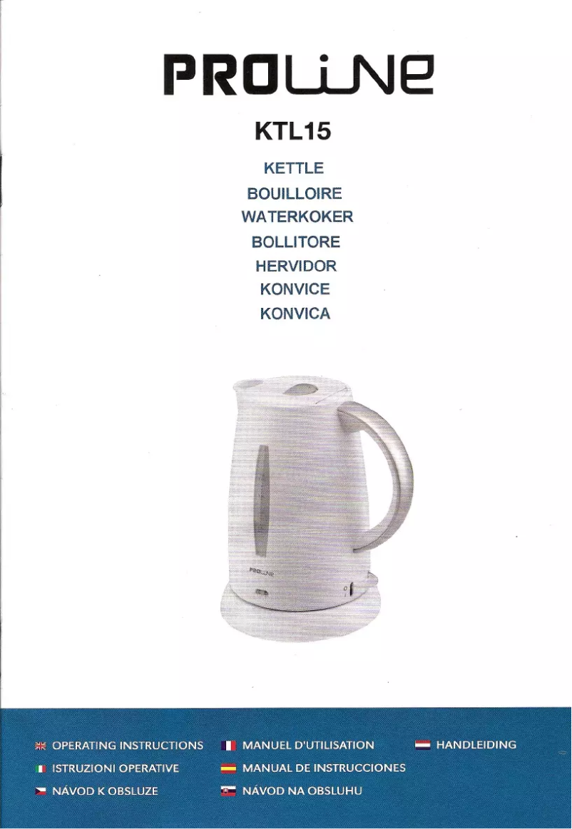 Page n°1 - Manuel utilisateur Proline KTL15