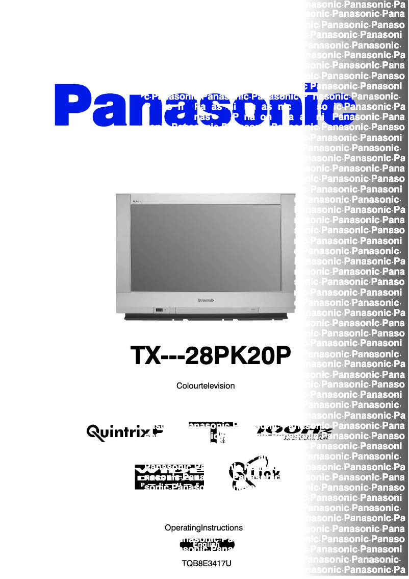 Imagen de la primera página del manual del dispositivo TX-28PK20P