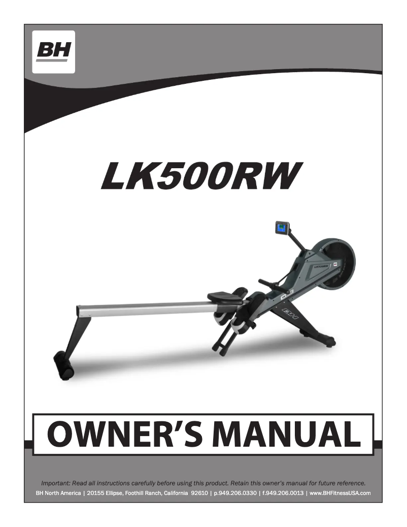 Image de la première page du manuel de l'appareil LK500RW