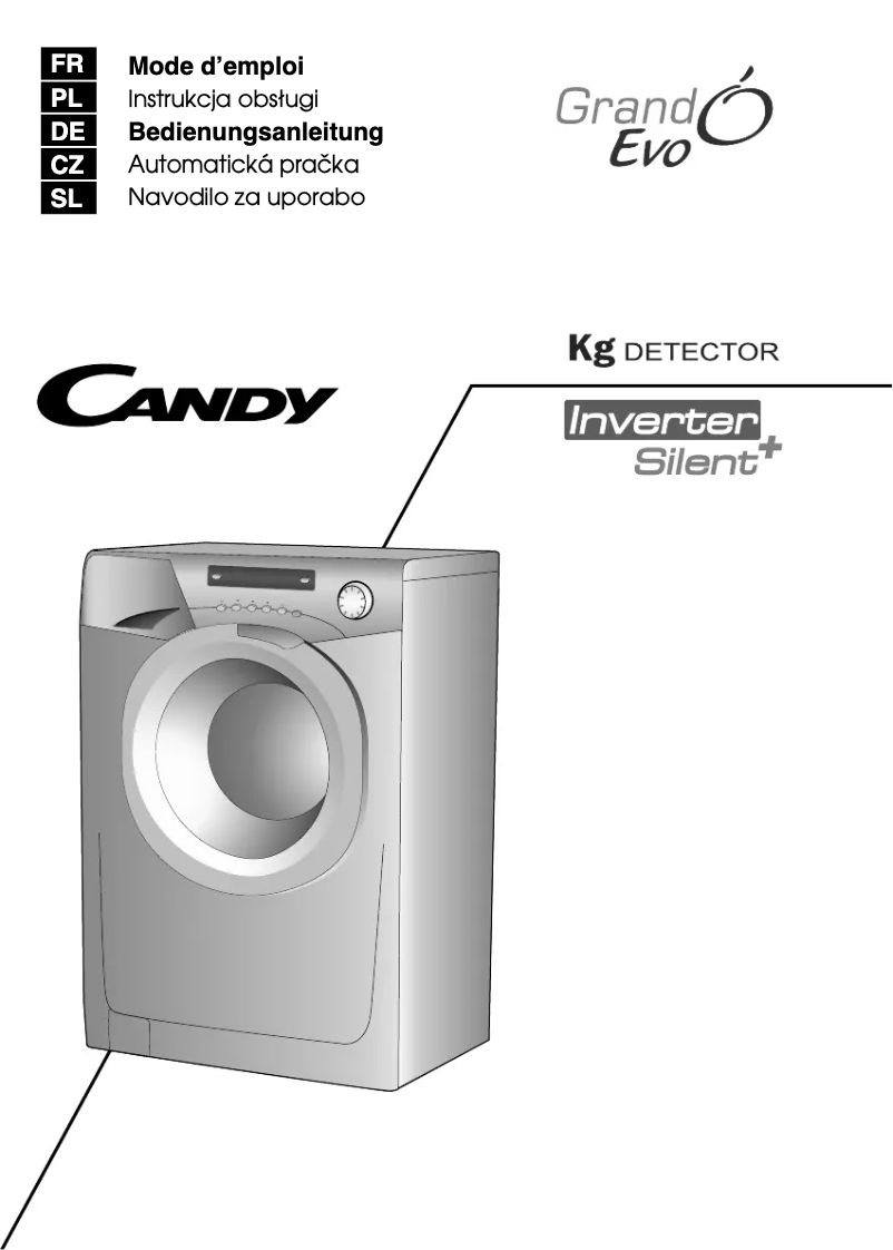 Page n°1 - Manuel utilisateur Candy EVO 1693DH-S