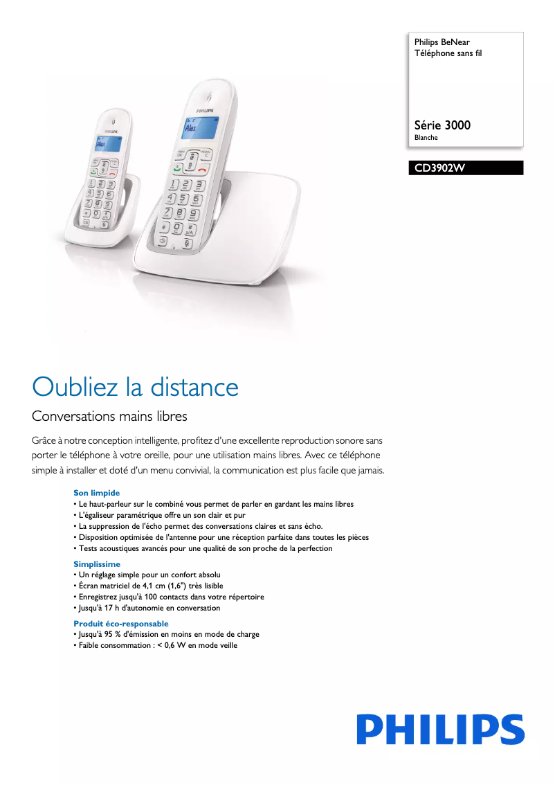 Imagen de la primera página del manual del dispositivo CD390