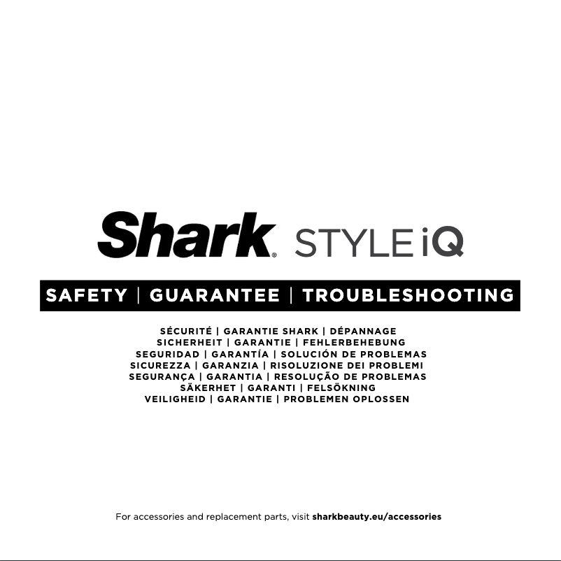 Page 1 de la notice Manuel utilisateur Shark Style iQ HD120SLEU