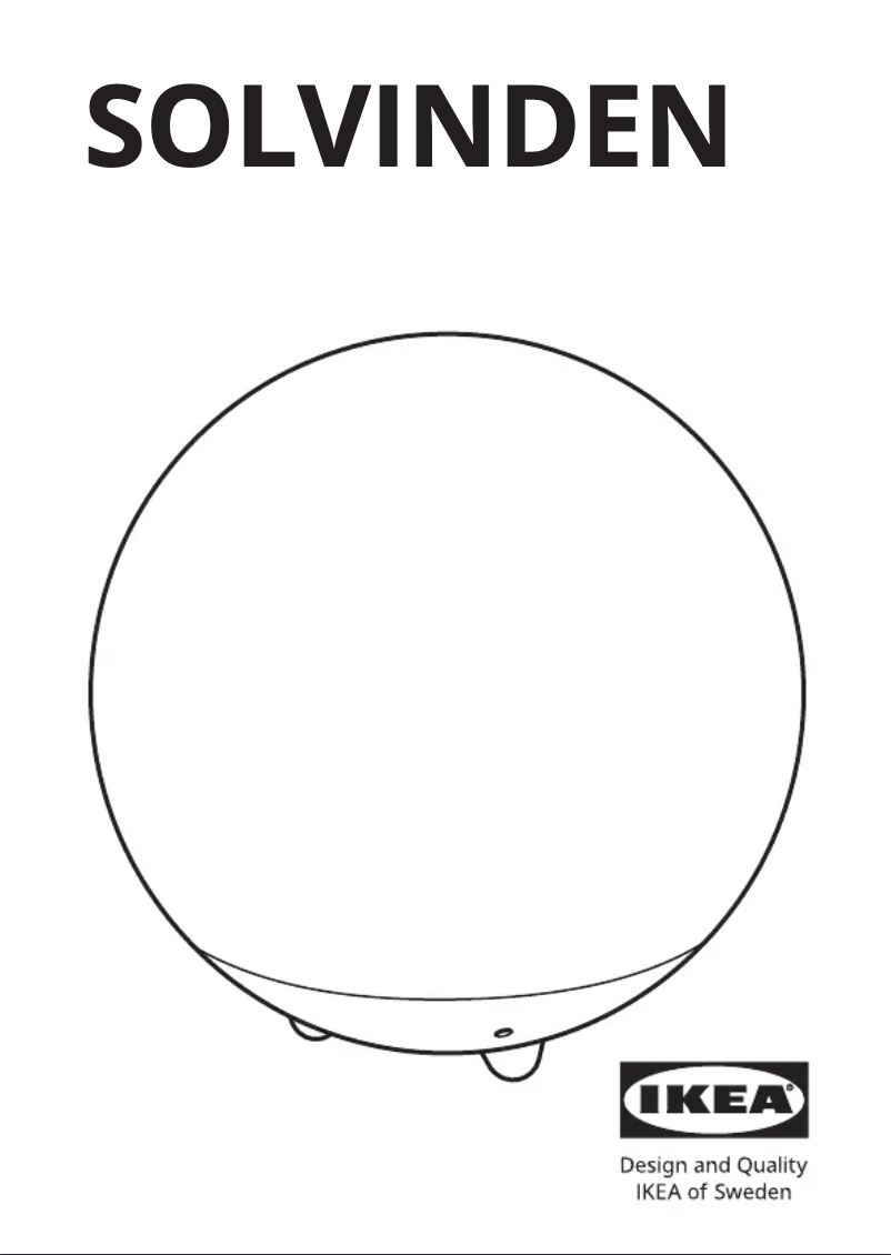 Image de la première page du manuel de l'appareil SOLVINDEN 705.136.95