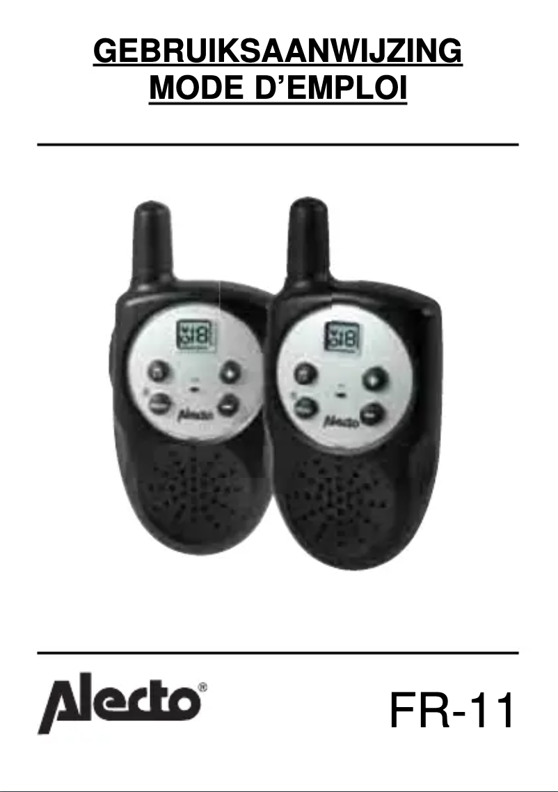 Page 1 de la notice Manuel utilisateur Alecto FR-11