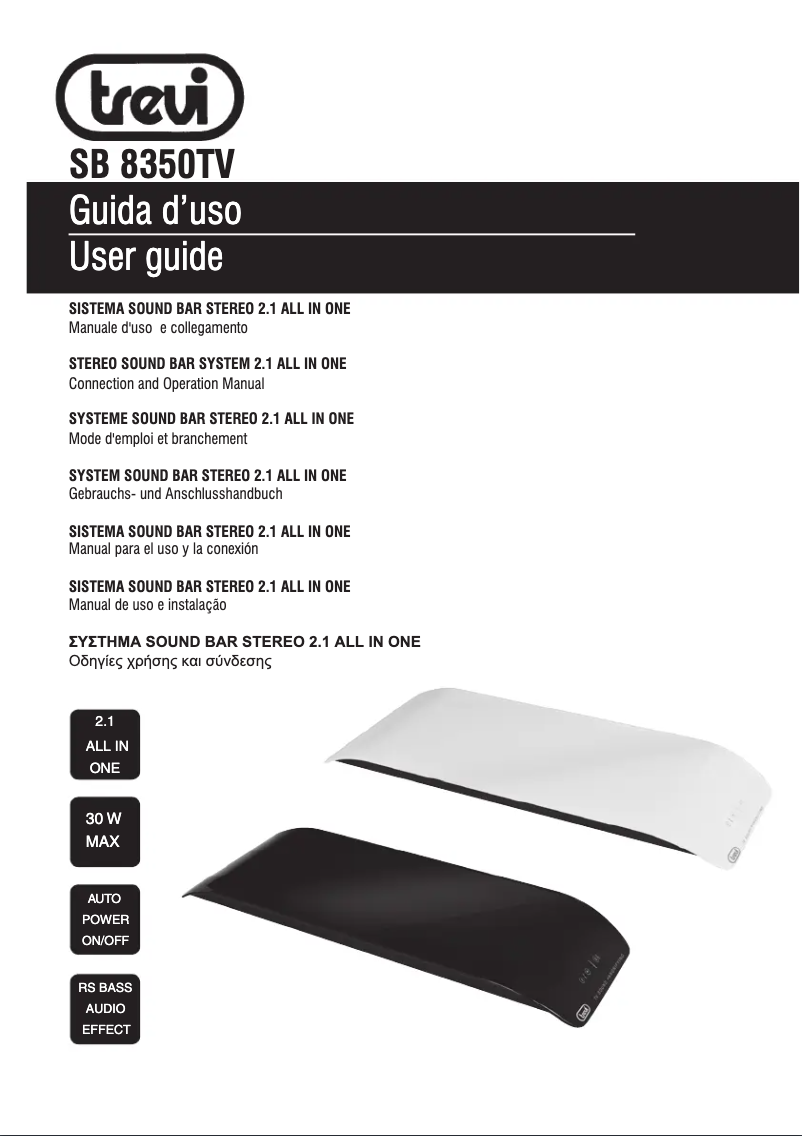 Image de la première page du manuel de l'appareil SB 8350TV