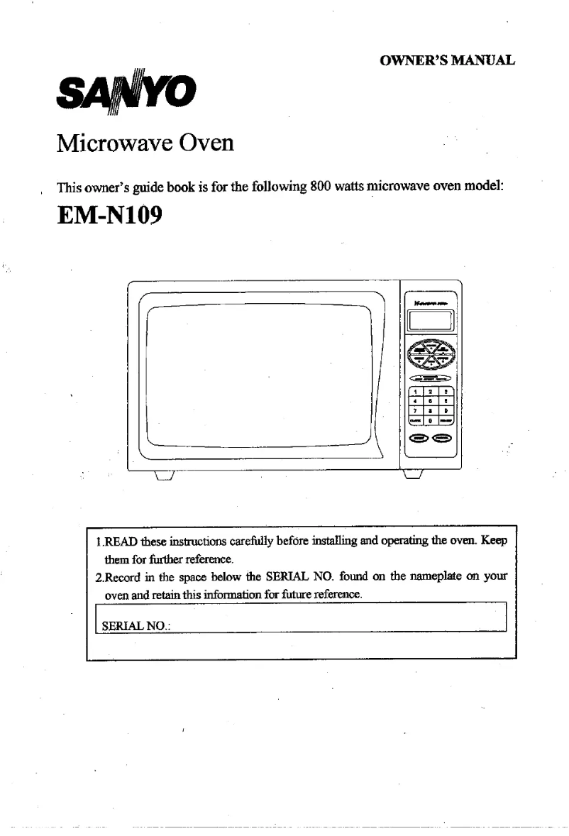 Image de la première page du manuel de l'appareil EM-N109