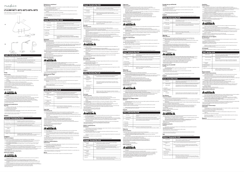 Page n°1 - Manuel utilisateur Nedis LTLG3M1WT4