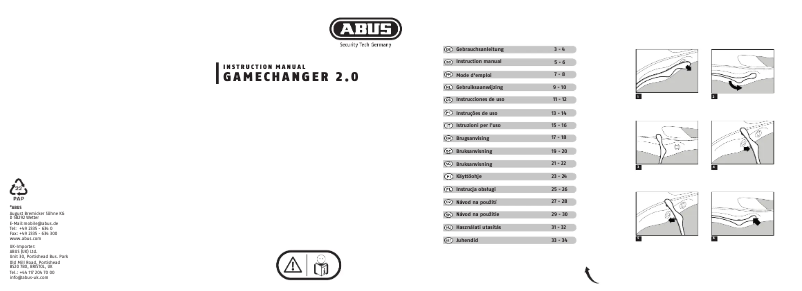 Image de la première page du manuel de l'appareil GameChanger 2.0