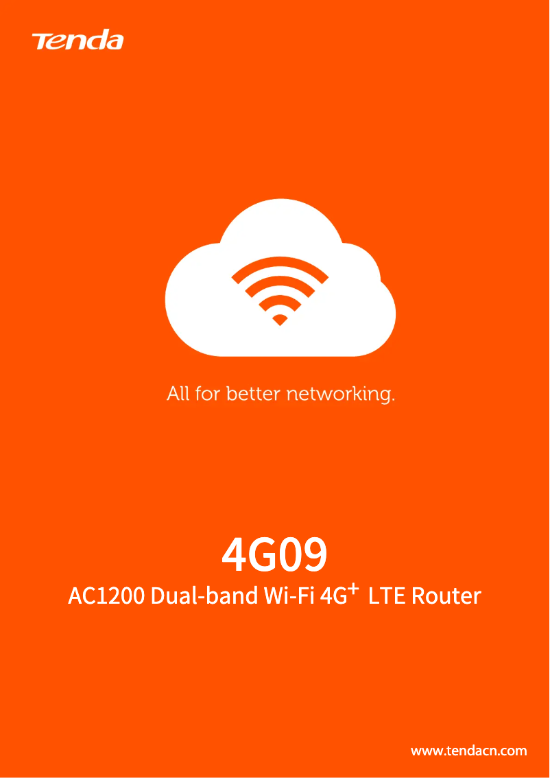 Página 1 del manual Ficha técnica Tenda 4G09