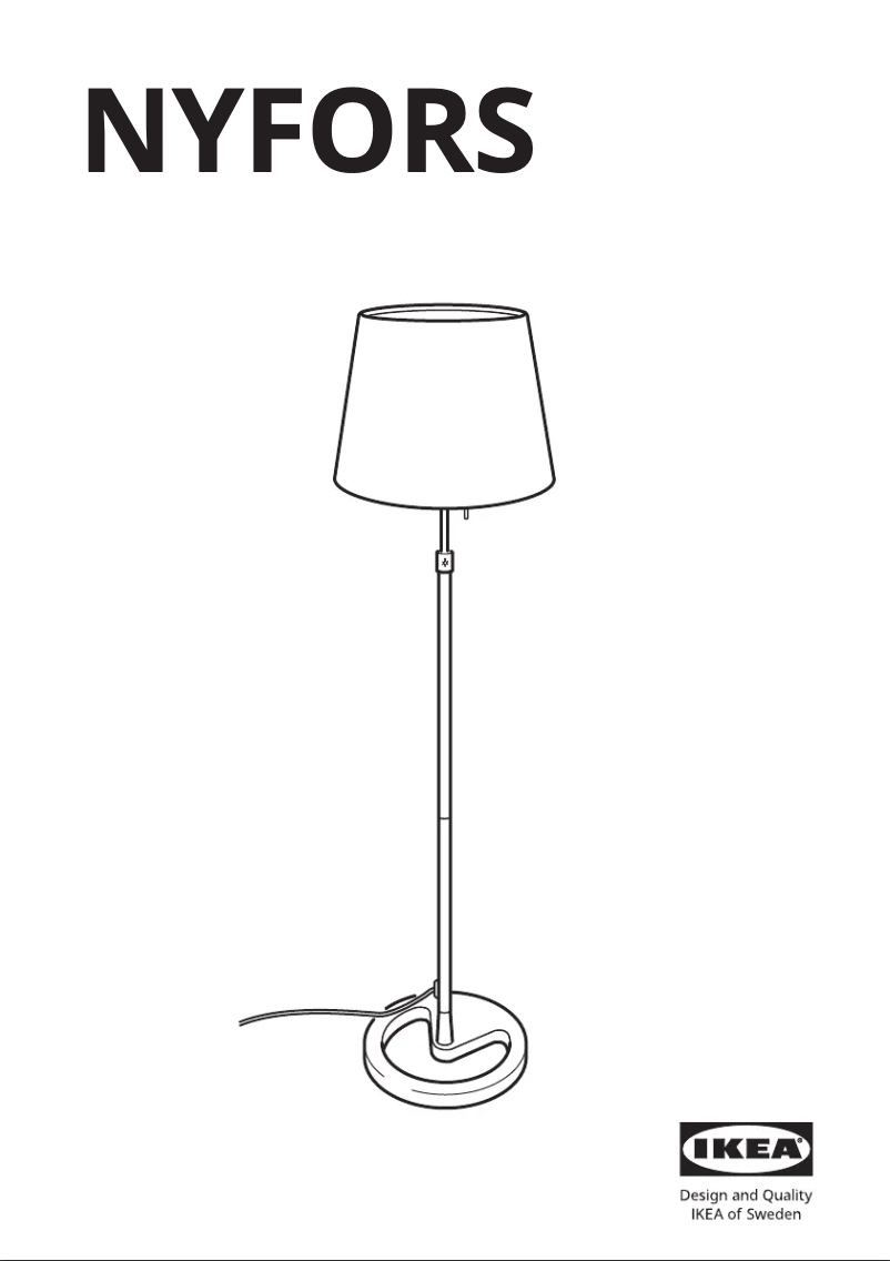 Image de la première page du manuel de l'appareil NYFORS 303.031.09