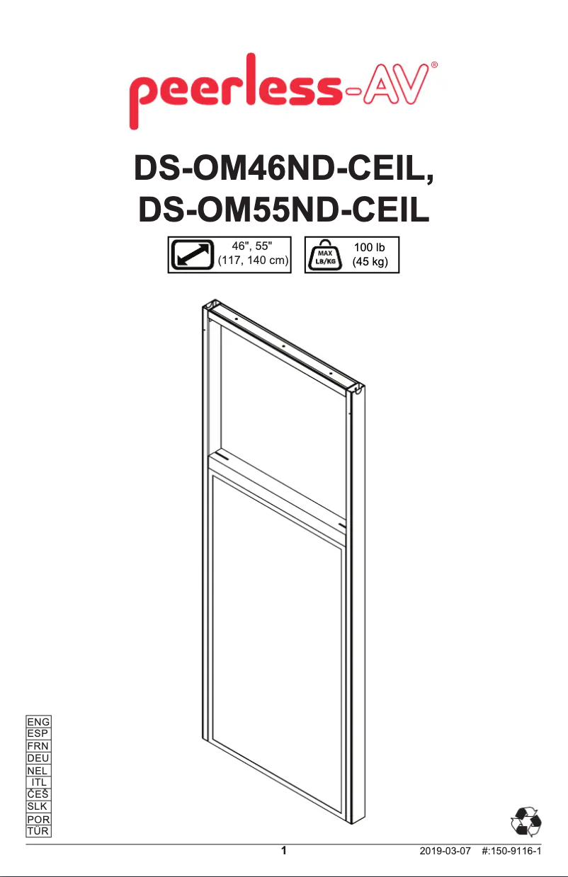 Image de la première page du manuel de l'appareil DS-OM46ND-CEIL