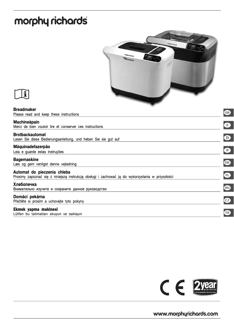 Page 1 de la notice Manuel utilisateur Morphy Richards 48319