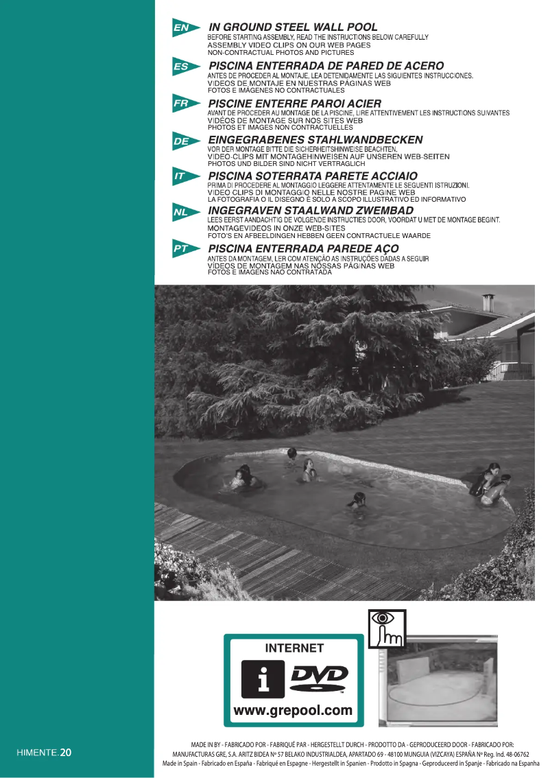 First page image of the manual for KPEOV7059M