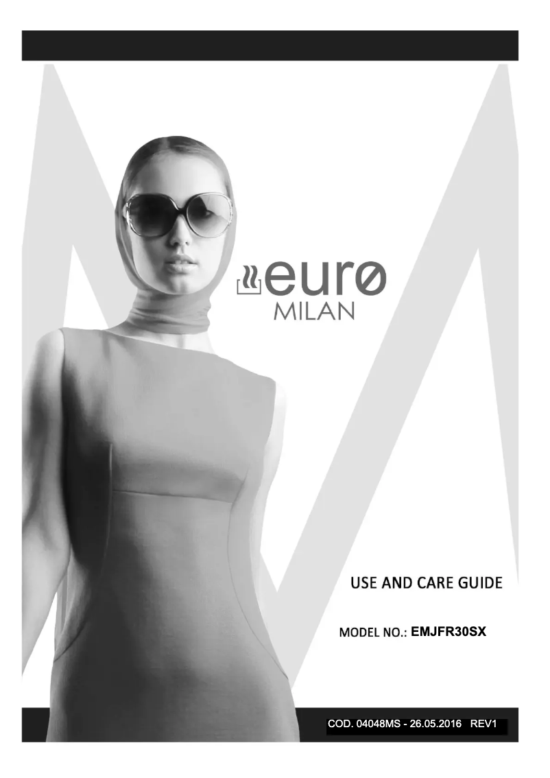 Page n°1 - Manuel utilisateur Euro Appliances EMJFR30SX