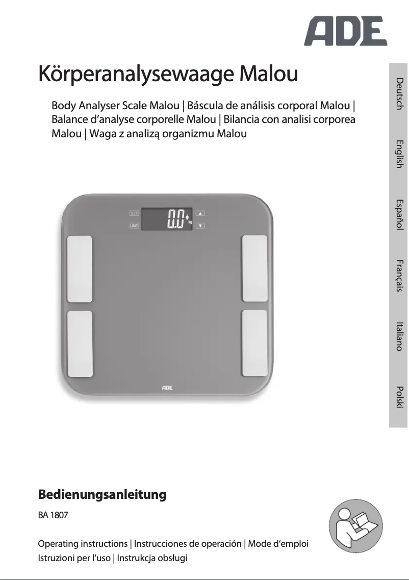 Page 1 de la notice Manuel utilisateur ADE Malou BA 1807