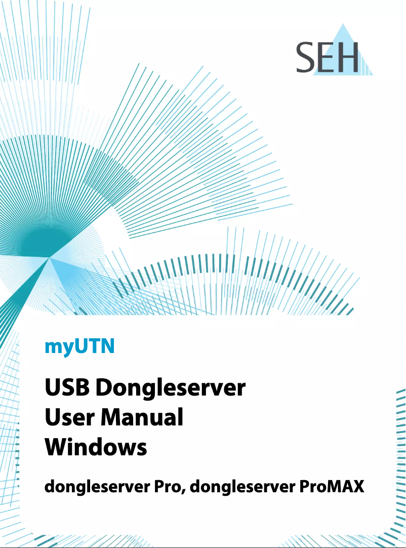 Page 1 de la notice Manuel utilisateur SEH Dongle Server Pro M05210