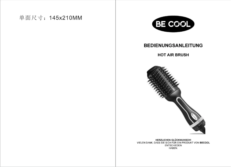 Page 1 de la notice Manuel utilisateur Be Cool BCOSWB2018